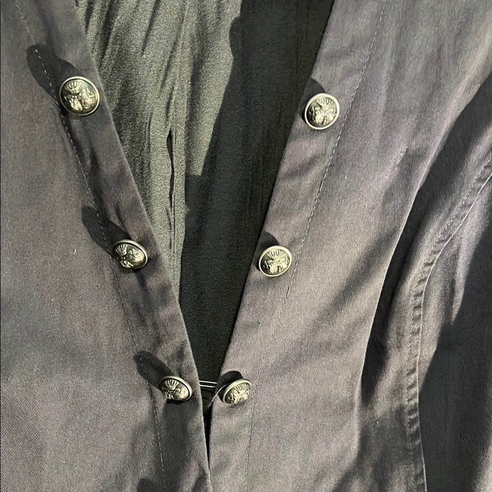 Torrid Charcoal Button-Front Jacket Size 2 - Picture 5 of 11